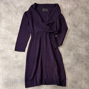 Y2k Ribbed Knit Connected Sweater Dress